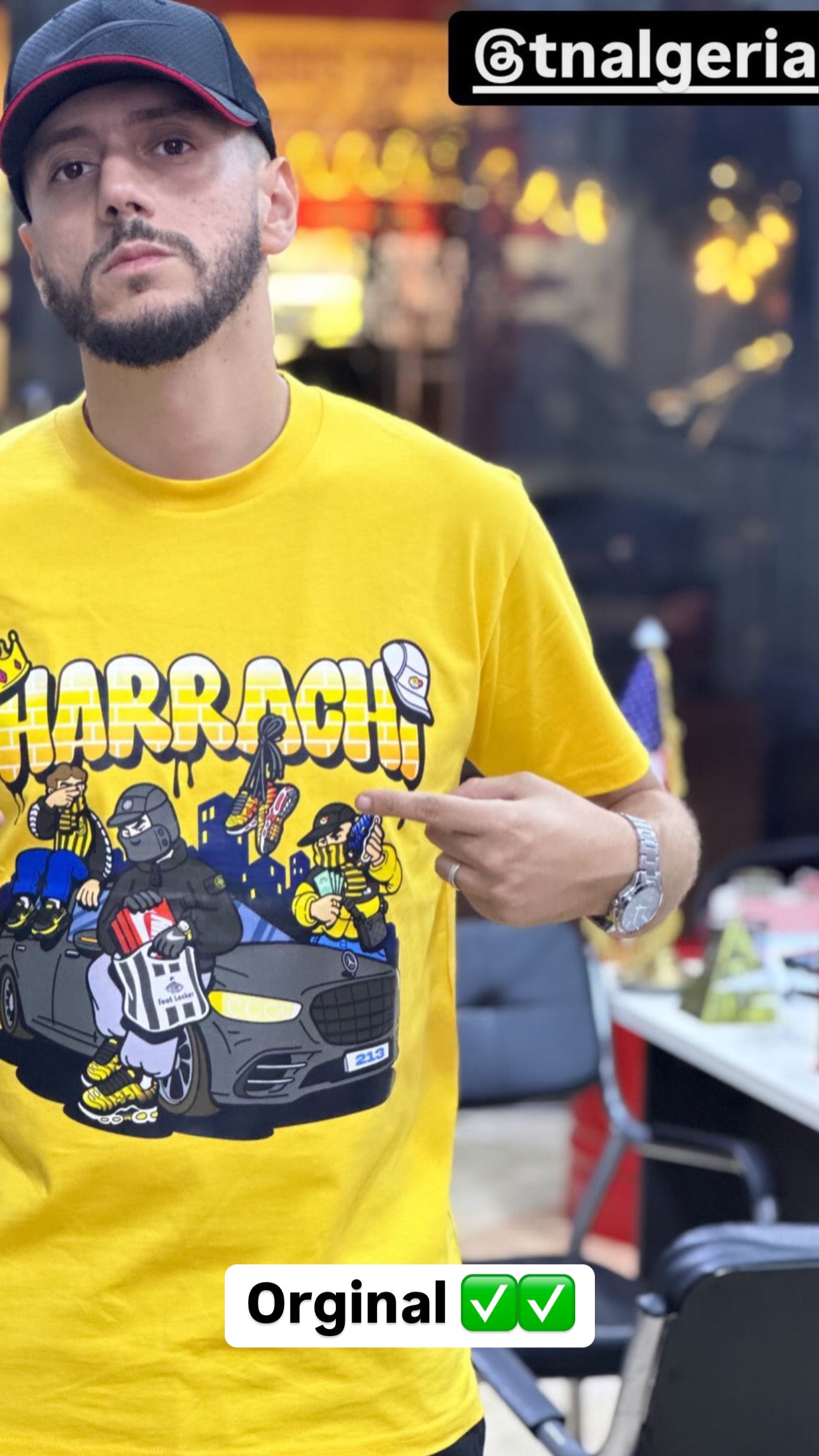 T-shirt Harrachi & TN -Yellow-