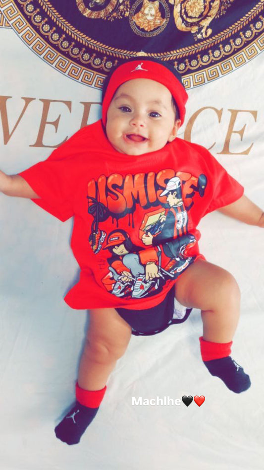 Kids T-Shirt TN Usmiste -Red-
